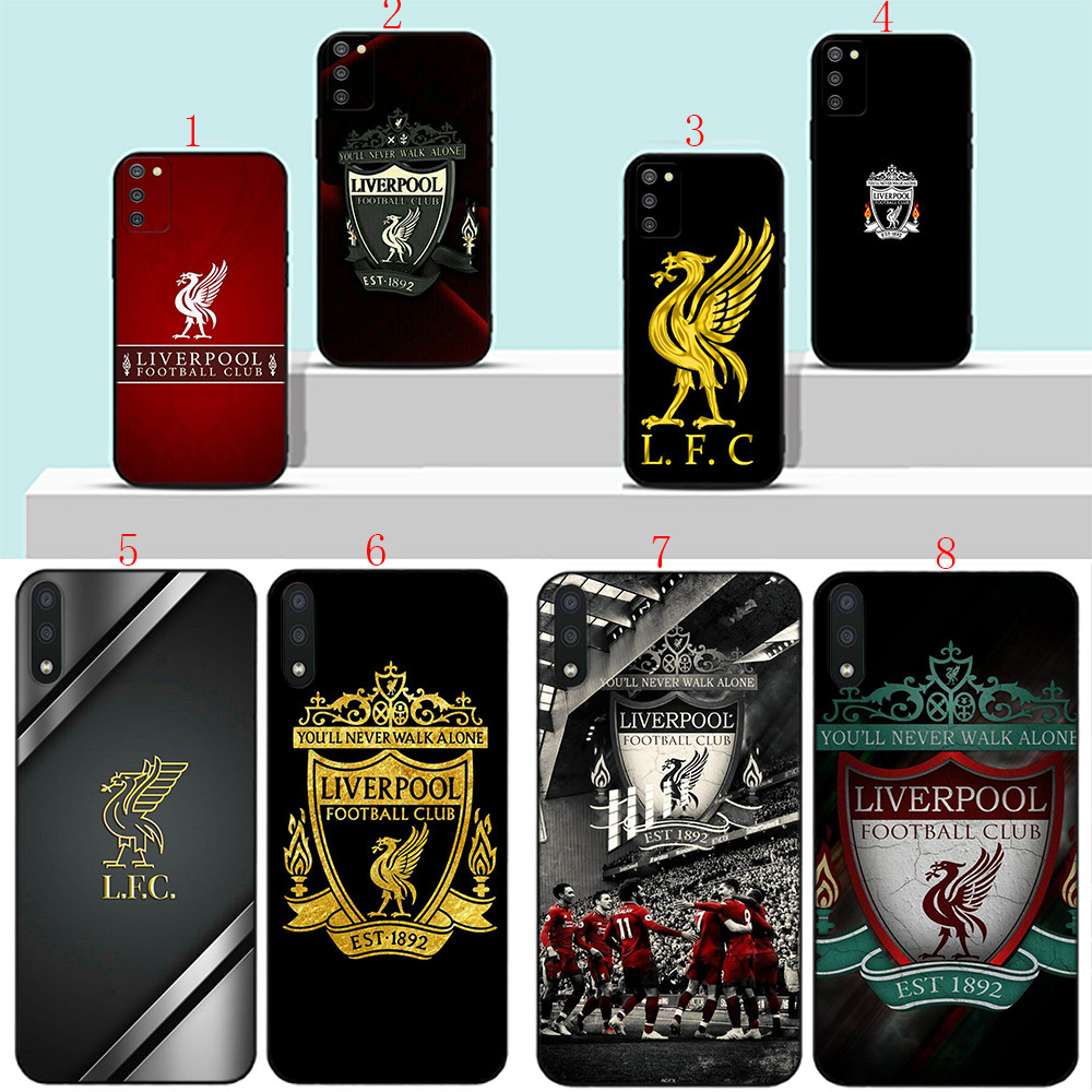 Samsung A05 s A15 A25 A24 A35 A53 A55 M15 M55 S23 FE S24 FE G14 Liverpool Club เคสโทรศัพท์สีดํานุ่ม