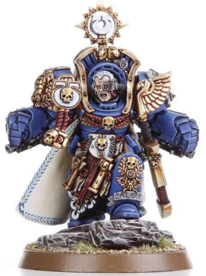 [Warhammer] Star Warrior Manus space marine Marneus Crimson Fists Crimson Fists เรซิ่นรุ่น Unpainted