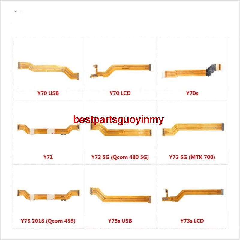 Guo- เมนบอร์ดเมนบอร์ด LCD Connector Flex สําหรับ Vivo Y70 Y71 Y72 5G Y73 2018 Y70s Y73s