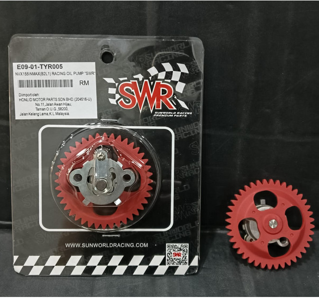 ปั๊มน้ํามัน NCY RACING พร้อมเกียร์ [ +30% FLOW RATE ] SCOOTER NVX155 V1&V2 / NVX 155 V1&V2
