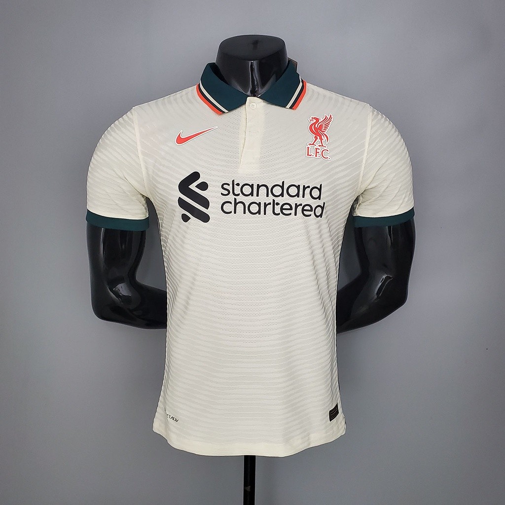 ในสต็อก Top Thailand 2021/2022 Liverpool Away Player เสื้อฟุตบอลชื่อและหมายเลขที่กําหนดเอง