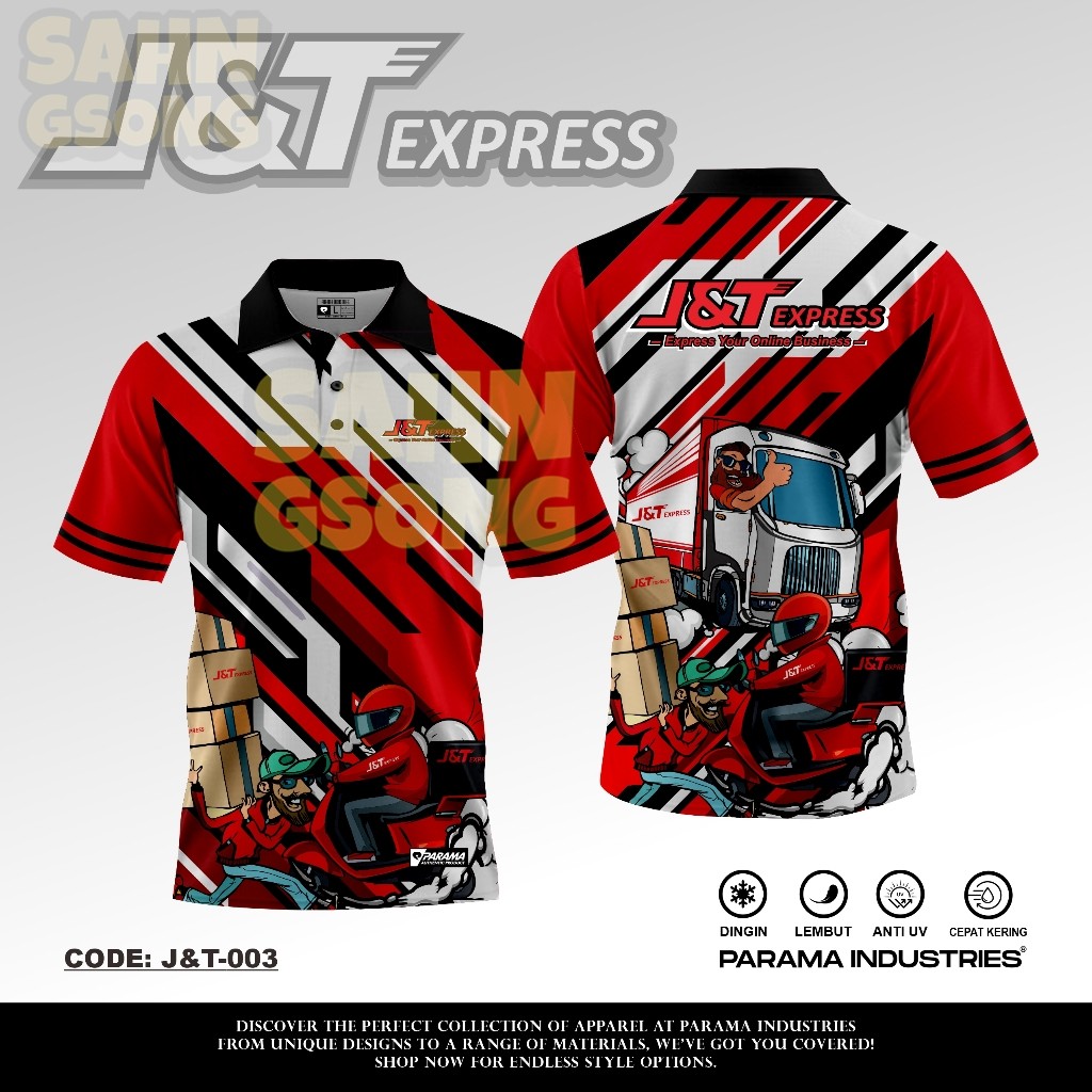 Parama INDUSTRAIES PREMIUM JERSEY POLO ANTI GERAH || Kurir PAKET J&T EXPRESS || เสื้อแจ็คเก็ตผู้หญิง