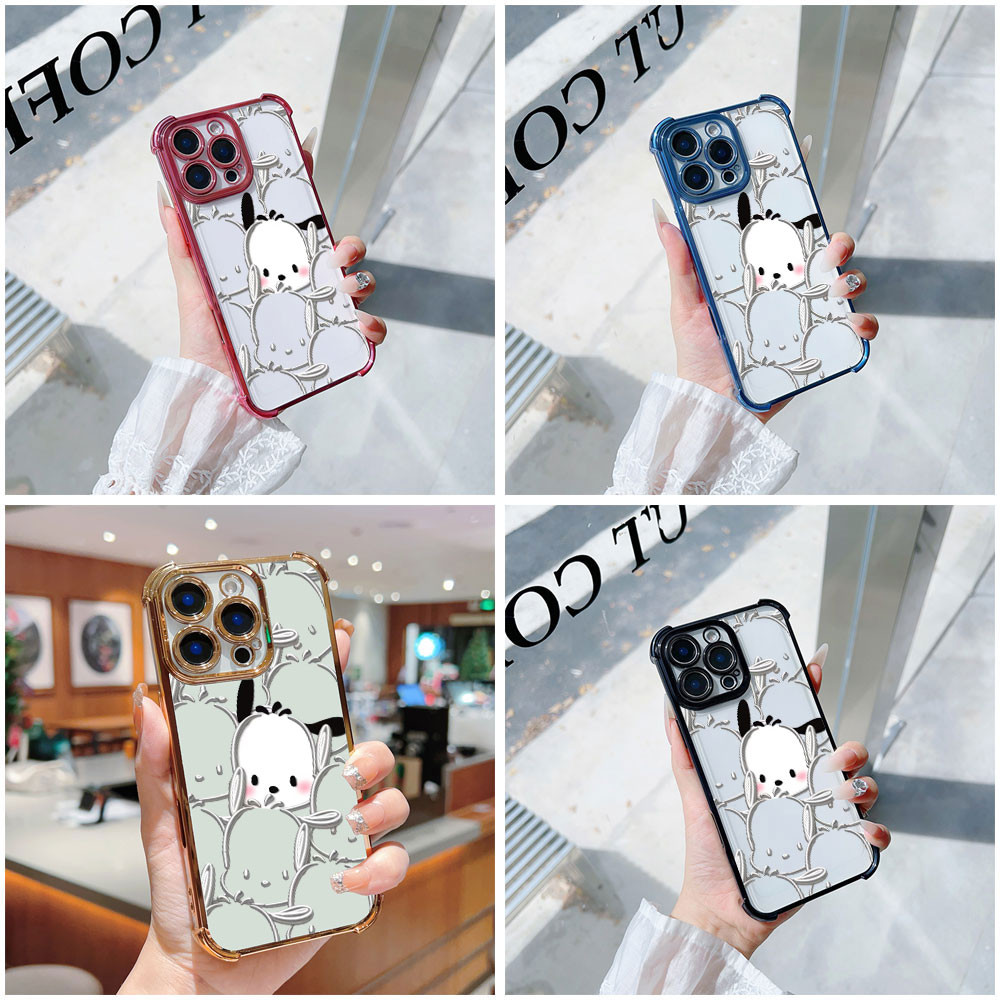 3D น่ารัก Pochacco สุนัขเคสโทรศัพท์สําหรับ OPPO REALME C55 C53 C51 C35 C33 C31 C30 C20 C15 C11 C2 A7