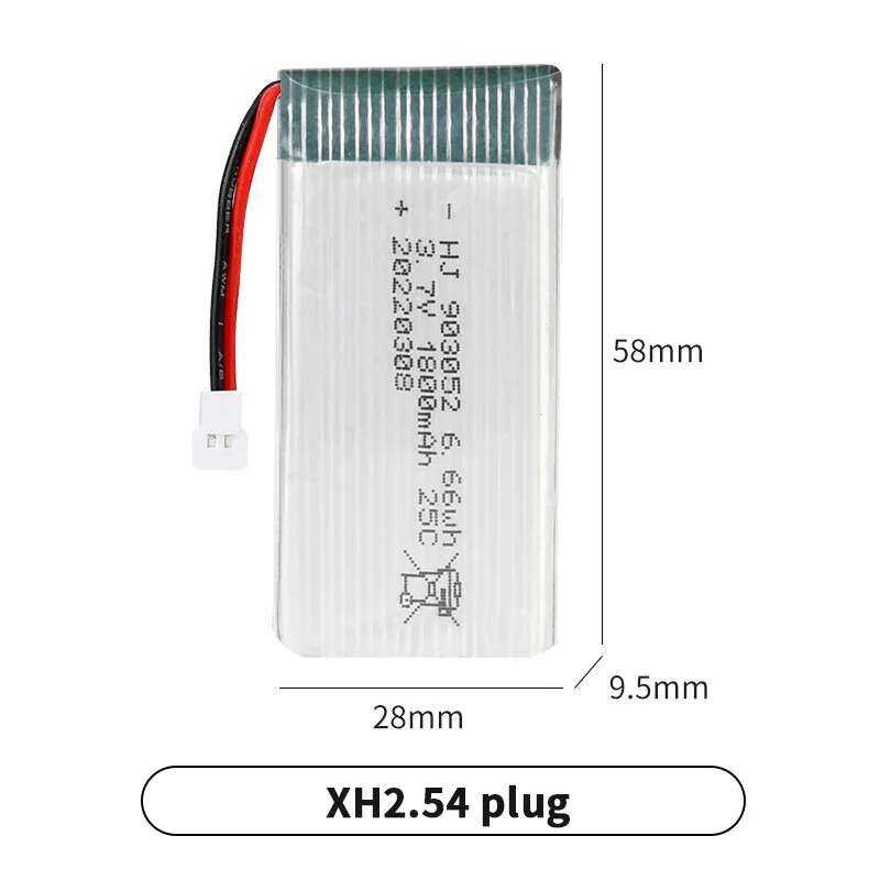 ▥ 903052 1800Mah 25C Drone แบตเตอรี่สําหรับ SYMA X5sw X5sc X5c H5p RC Quadcopter อุปกรณ์เสริม +