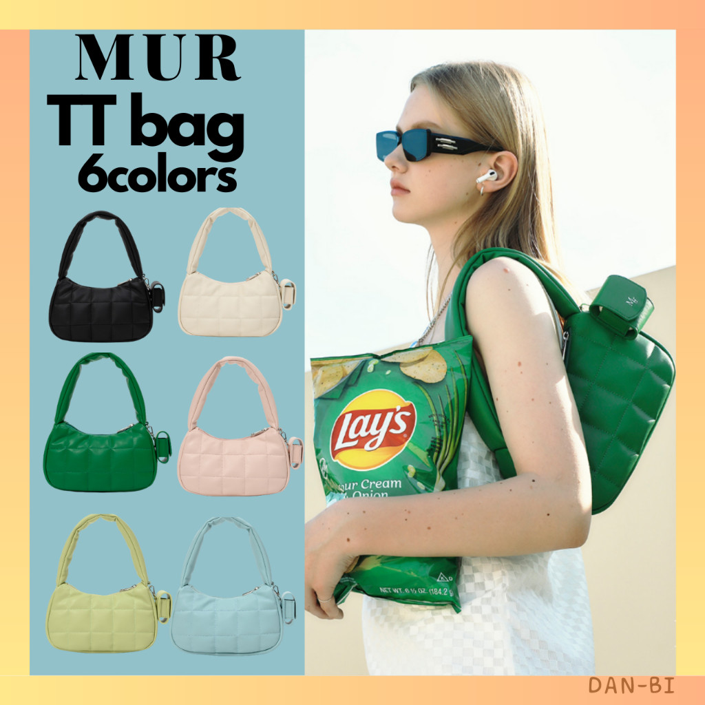 ♞[MUR] Tt BAG พร้อม AirPod POCKET / 6COLORS WOMEN DAILY BAG / สินค้าเกาหลี / ผ่อนได้ XLF