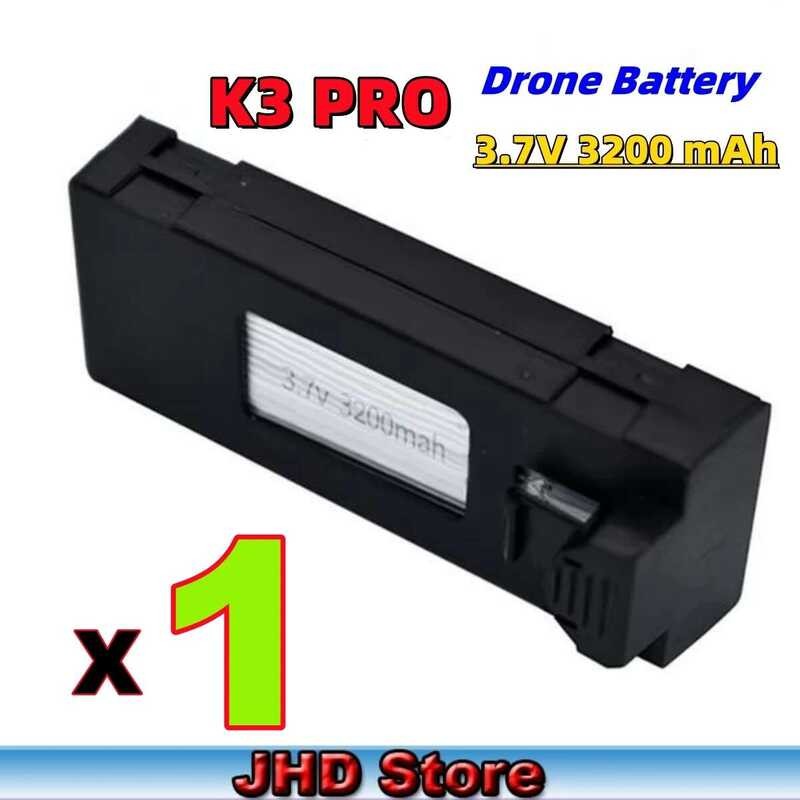 ❃ JHD Lipo 3.7V 3200Mah แบตเตอรี่สํารอง K3/K3 PRO Mini Drone แบตเตอรี่ RC อะไหล่ K3 แบตเตอรี่ขา