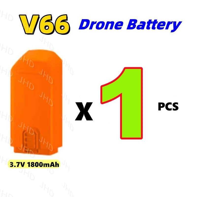 ❃ JHD สําหรับแบตเตอรี่โดรน อุปกรณ์เสริมเดิม 3.7V 1800Mah แบตเตอรี่สําหรับ Drone อะไหล่ V66 Mini