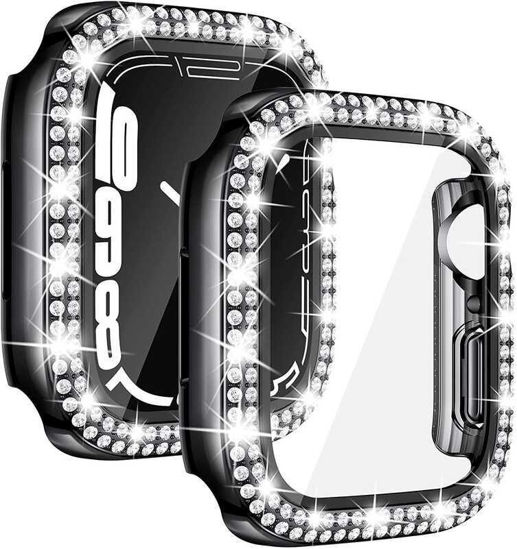+ สายโลหะขนาดเส้นผ่าศูนย์กลาง กรณีสำหรับ Apple Watch 45Mm 44Mm