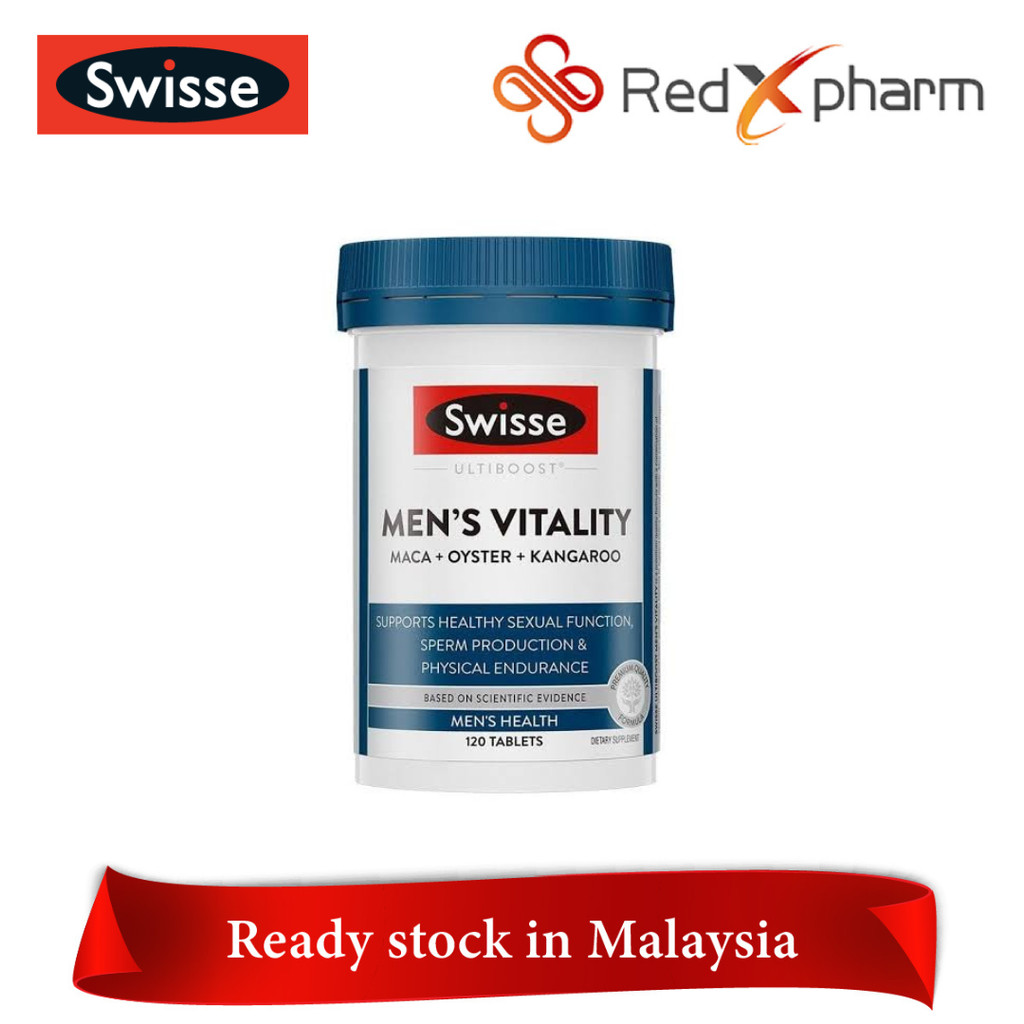 Swisse Ultiboost Men Vitality (MACA+ Osyter+ Kangaroo) 120 แท็บ