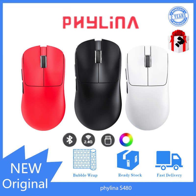 เมาส์ไร้สาย frolina S480 บลูทูธ 3950 Dual 8K Mouse