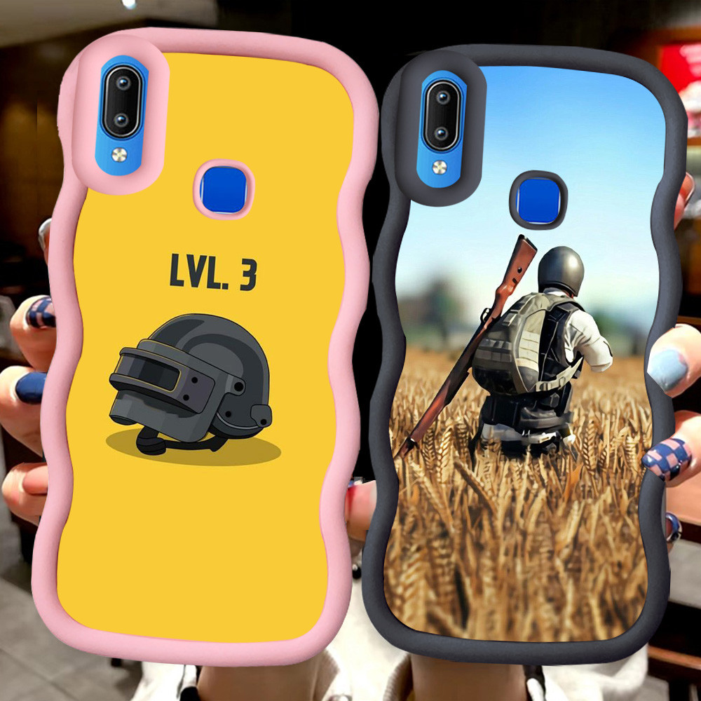 MERAH Z-28 PUBG เกมสีแดงสีดําสีชมพูปลอกสําหรับ VIVO Y95 Y91 Y91C Y91i Y93