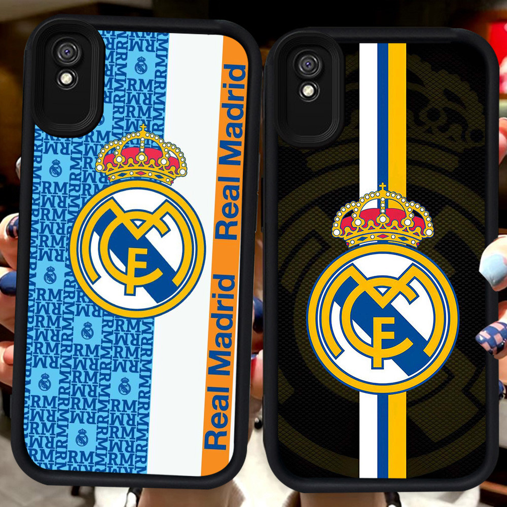 ปลอกสีดําสําหรับ Xiaomi Redmi 9T POCO M5S 9A Sport 9AT M3 Pro 5G H8 Badetuch Real Madrid