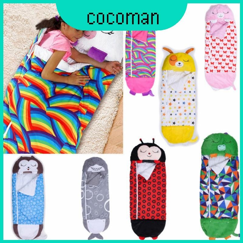 Kids Nappers Happy Cartoon Sleepsacks หมอนตุ๊กตาผ้ากํามะหยี่เหมาะสําหรับ Sleepovers