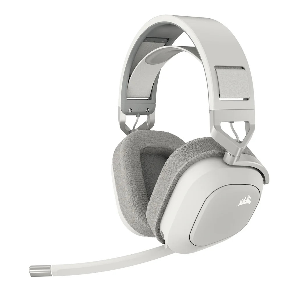 WIRELESS HEADSET (หูฟังไร้สาย) CORSAIR HS80MAX WIRELESS RGB WHITE (CA-9011296-AP)