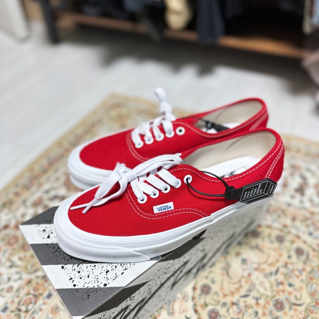 



 ,Vans Vault OG Authentic LX Red : VN0A4BV905D/VN0A4BV91X7/VN0A4BV90RD/VN0A4BV9SHM - preorder