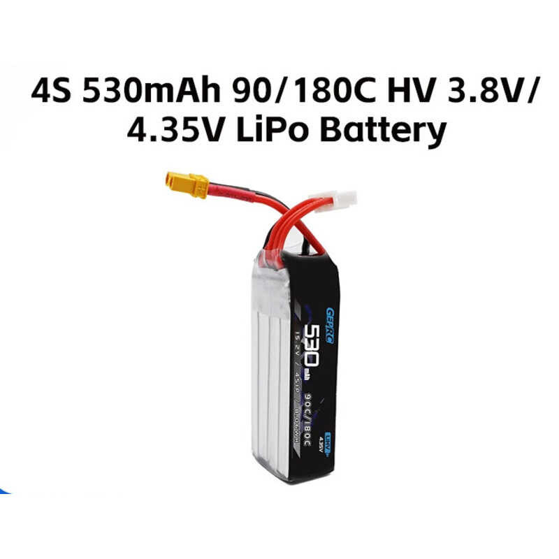 ▥ GEPRC 4S 530Mah 90/180C HV 3.8 V/4.35 V Lipo แบตเตอรี่เหมาะสําหรับ 2-3 นิ้ว Series Drone สําห