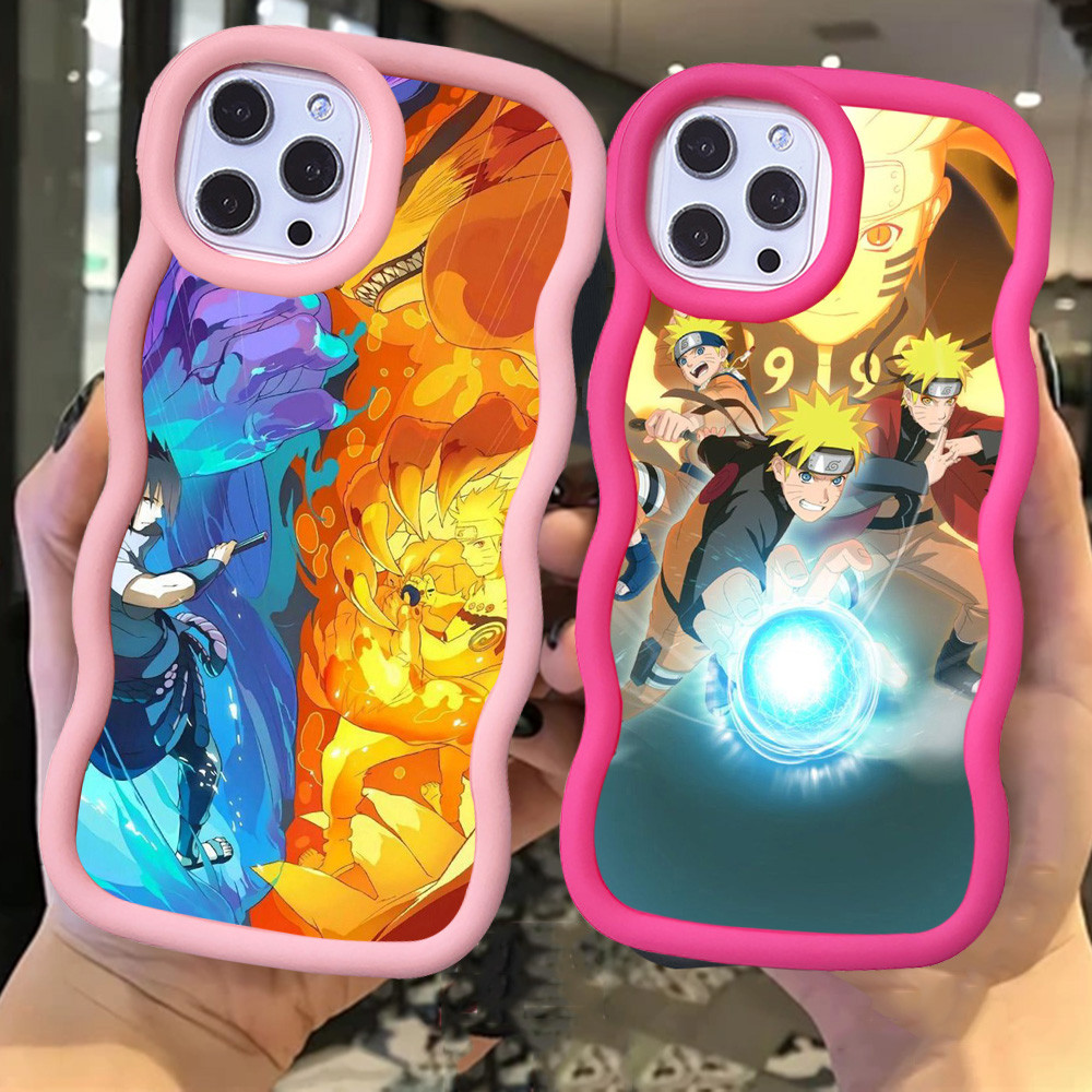MERAH Z-20 Naruto Uchiha Itachi Red Black Pink Casing สําหรับ iPhone 14 15 Pro Max