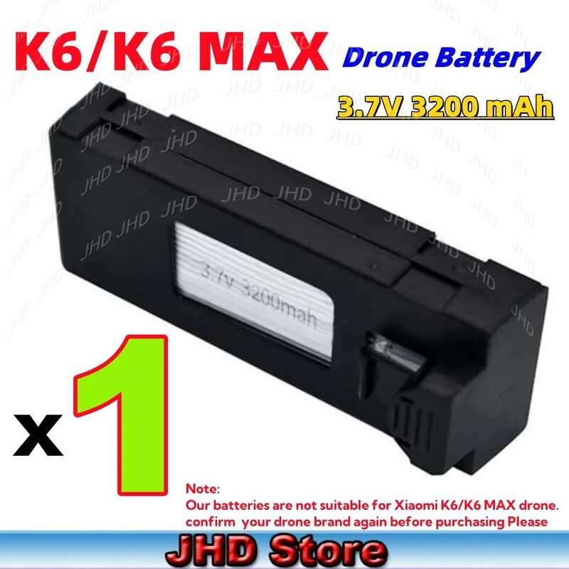❃ JHD 3.7V 3200Mah Lipo สํารอง K6max แบตเตอรี่สําหรับ K6 Max Mini Drone แบตเตอรี่ RC อะไหล่