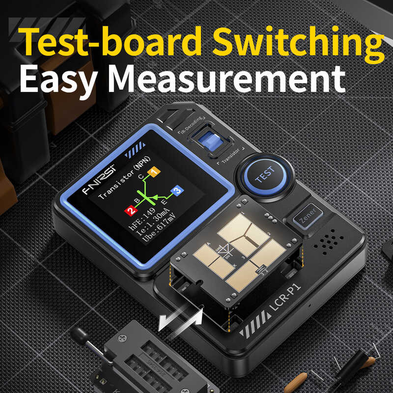 ▥ FNIRSI Lcr-P1 Multimeter Diode Transistor Capacitance Meter Resistance LCR ESR Meter, Multifun