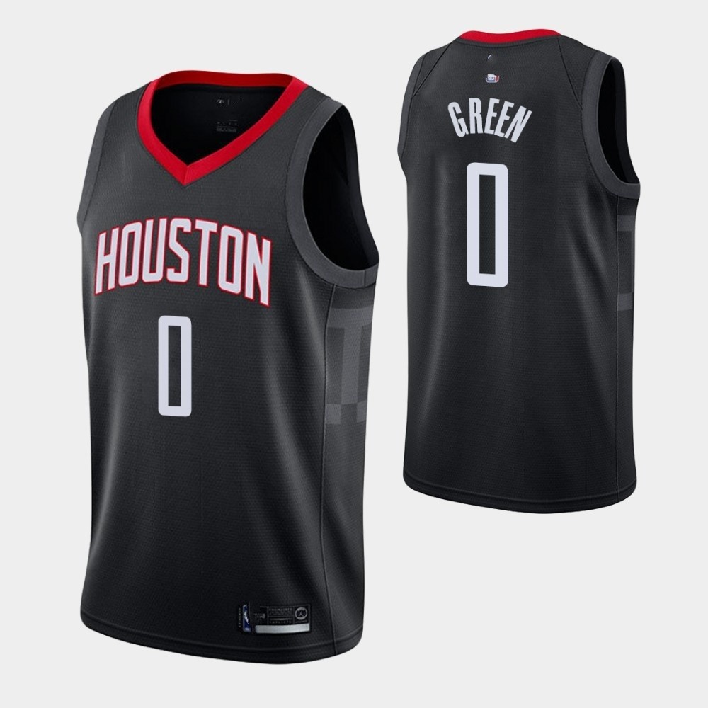 Houston Rockets Statement Edition 0 Jalen Green Black Jersey Swingman