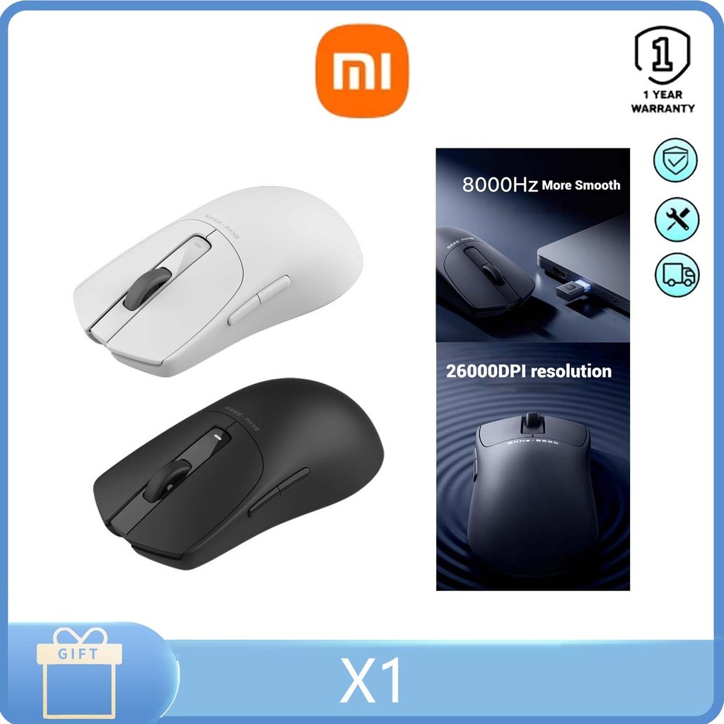 Xiaomi X1 esports Gaming Tech Sense Wired Wireless Mouse 3395 sensor Lightweight wheel mouse