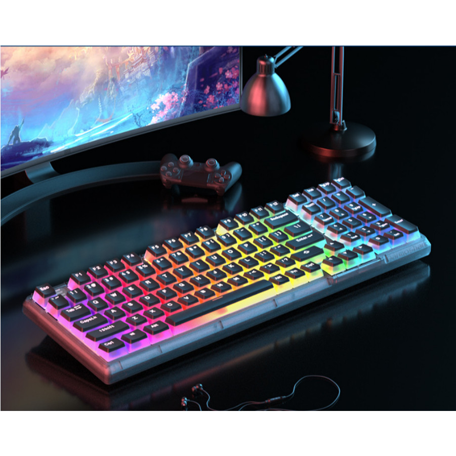 DARMOSHARK K-7 Wireless keyboard Jelly Pudding รับประกัน2ปี