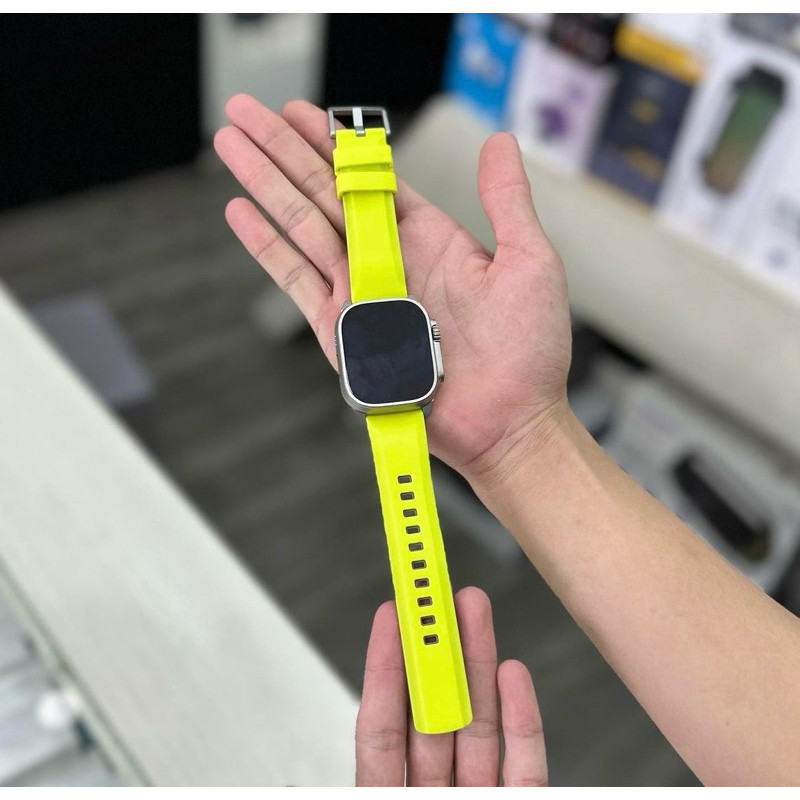 สายซิลิโคน UNIQ Linus ของแท้สําหรับ Apple Watch Ultra 2-1, Apple Watch Series 9-1/SE/SE 2022, กันน้