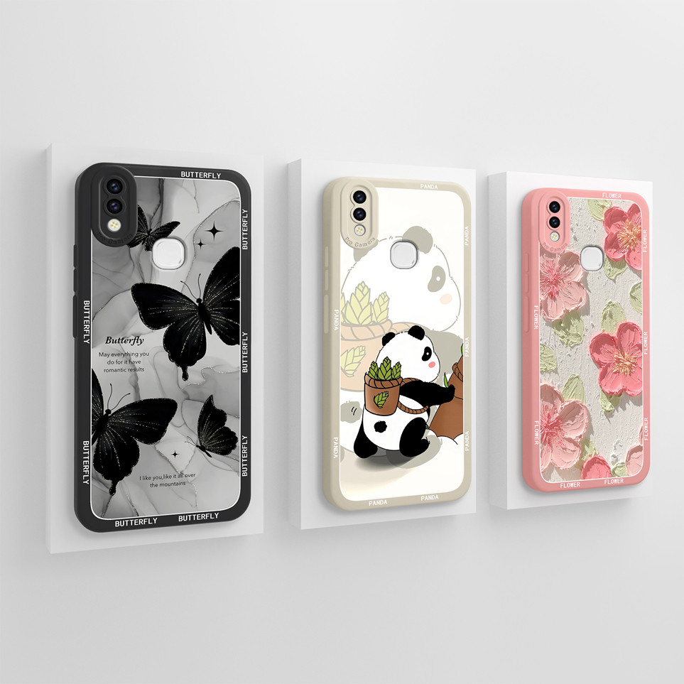 ปลอกสําหรับ Vivo Y89 Y85 เคสโทรศัพท์แฟชั่นผีเสื้อป้องกันซิลิโคนอ่อนนุ่มสําหรับ Vivo z1 z1i z1Lite กร