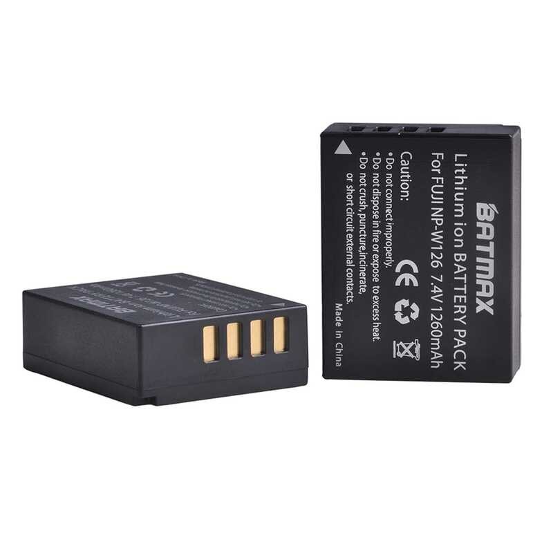 ▥ 2Pcs Np-W126 NP W126 Npw126แบตเตอรี่สำหรับ Fujifilm X-E1 Xe1 X-E2 Xe2 X-A1 X-M1 X-M2 X-T1 Xt1