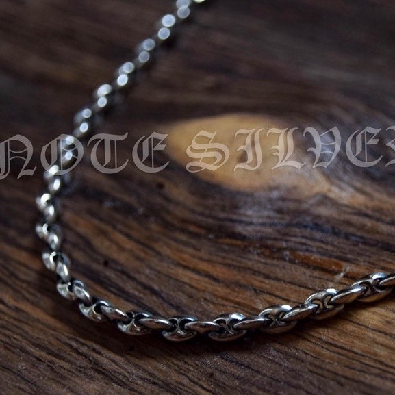 สร้อยคอ เงินแท้ ลาย Infinity Size S (งานตัน) ตะขอ Star of David T-Bar 26" Sterling Silver 925 NSNL1