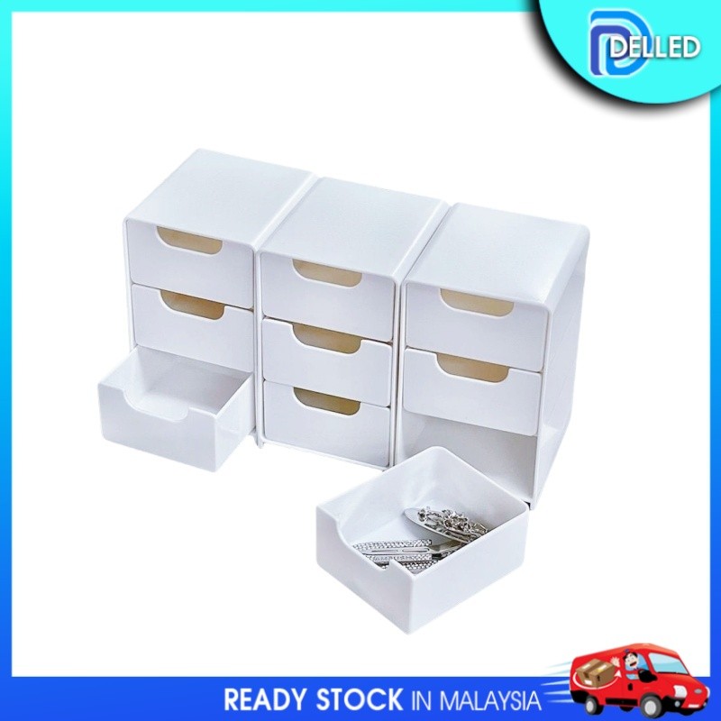 🇲🇾เดลล์🇲🇾 น่ารัก Muji dupe 3-draler mini ตู้ตกแต่ง Reco โต๊ะเรียนตกแต่ง