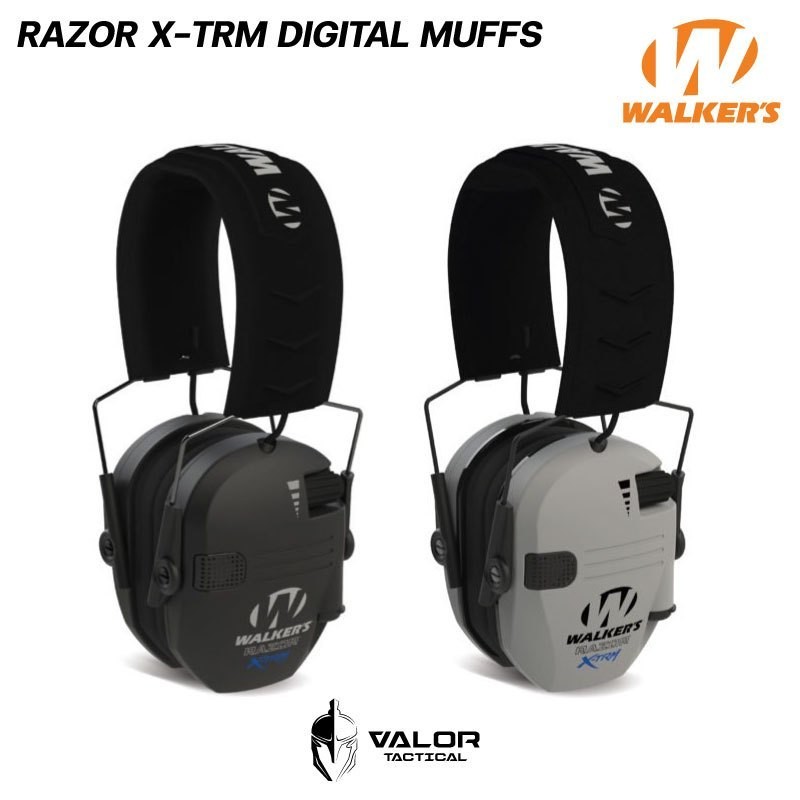 Walker's  Razor X-TRM Digital Muffs หูฟังแบบครอบ ตัดเสียงรบกวน แบบครอบหู ป้องกันเสียงดัง 21DB ใช้แบ