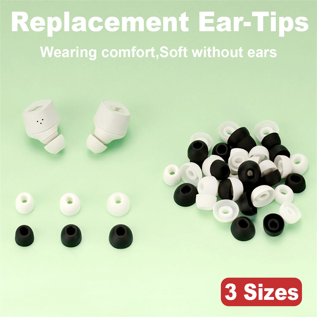 6pcs ซิลิโคนหูเคล็ดลับใช้งานร่วมกับ Sennheiser CX Plus SE True Wireless CX200TW1 CX200TW1C CX400BT C