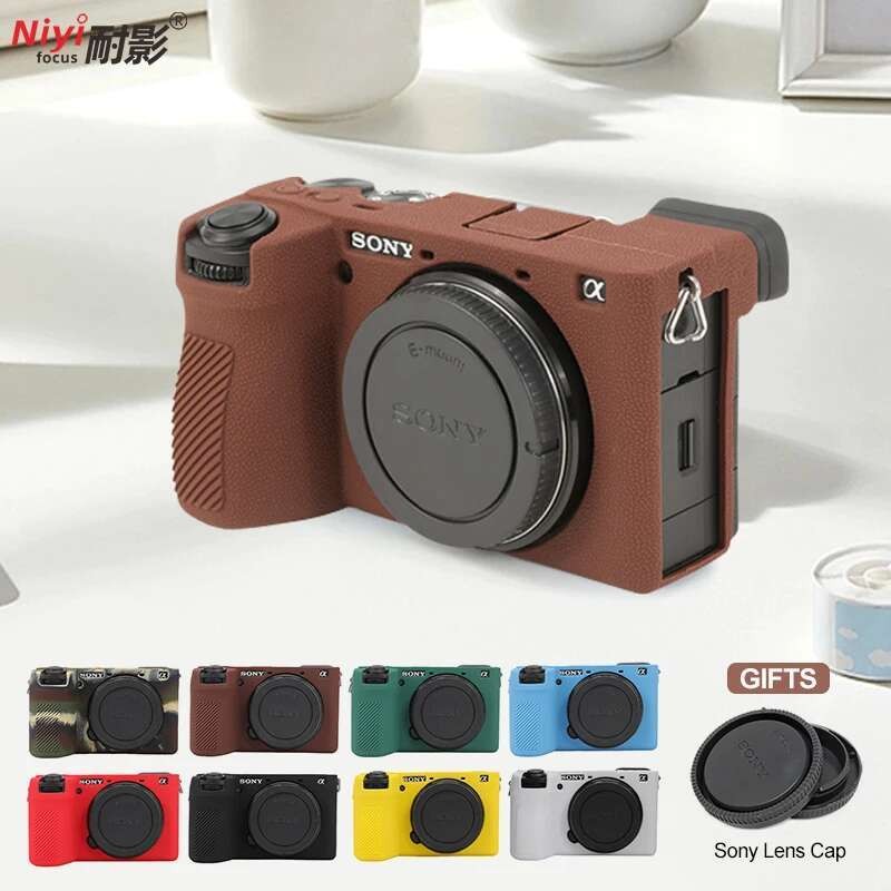 A6700 เคสซิลิโคนอ่อนนุ่มฝาครอบกล้อง Sony กระเป๋ากล้องสําหรับ Sony Alpha 6700 a6700 กันน้ําทนทาน