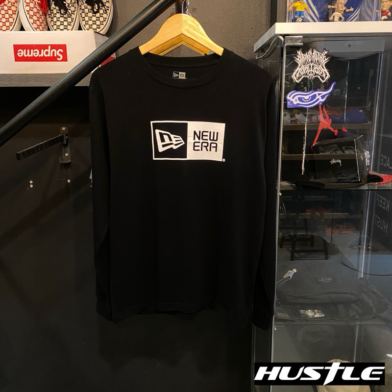 ♞,♘[Hustle.store]เสื้อแขนยาว New Era Basic Logo long sleeve พร้อมส่ง️️️️️️️️ SGK