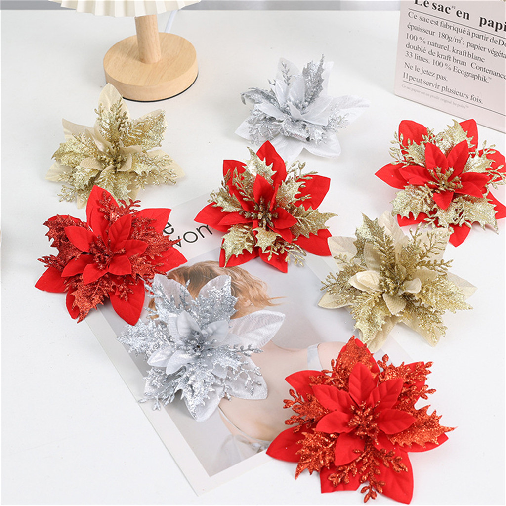 ดอกไม้ประดิษฐ์ตกแต่ง DIY สําหรับปีใหม่ครอบครัวตกแต่งบ้าน
