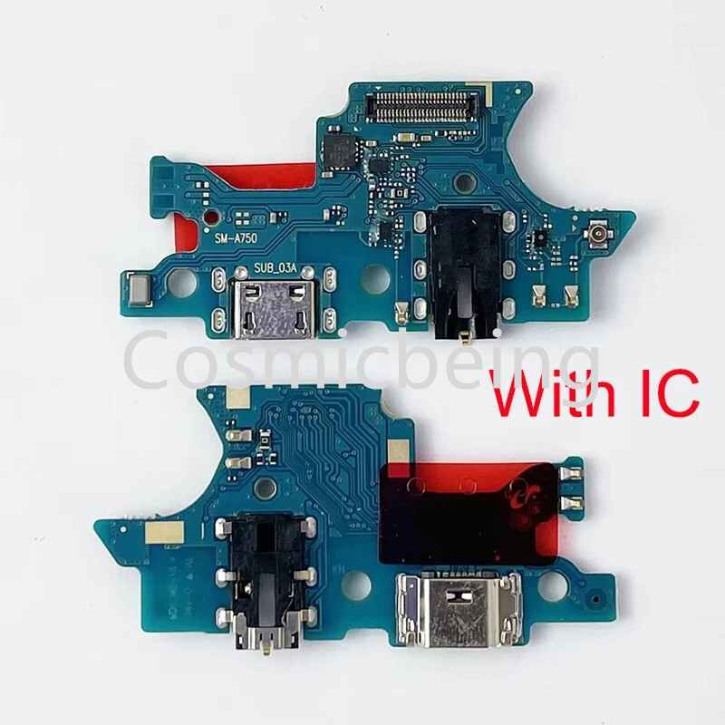 Usb ชาร์จพอร์ต Dock Connector + บอร์ดหลักเมนบอร์ด Flex Cable สําหรับ Samsung A7 2018 A750F อะไหล่