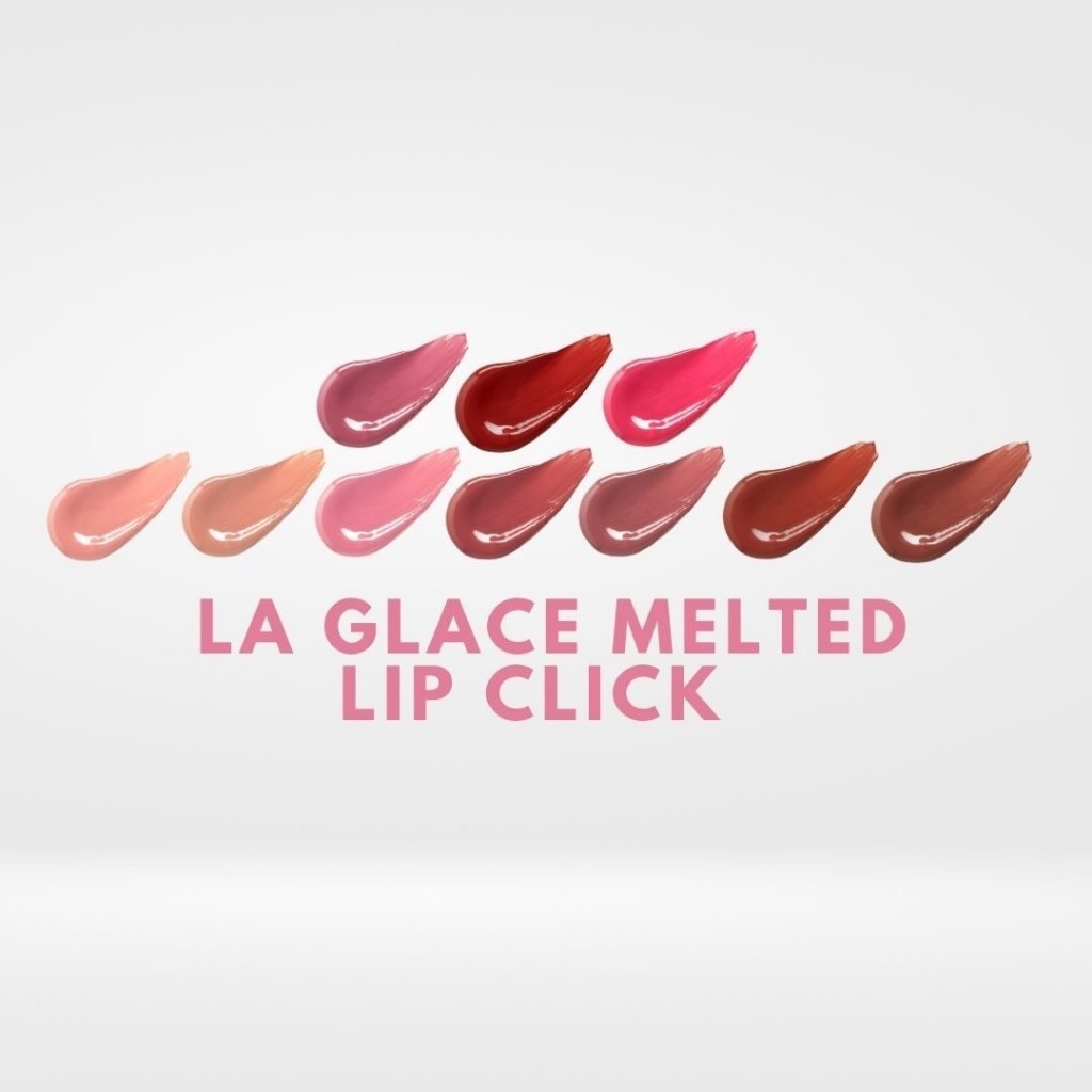 ลิปไอติม ลากลาส ลิปลากลาส ลิปคลิก  La glace Sundae Lip clilk Swatches