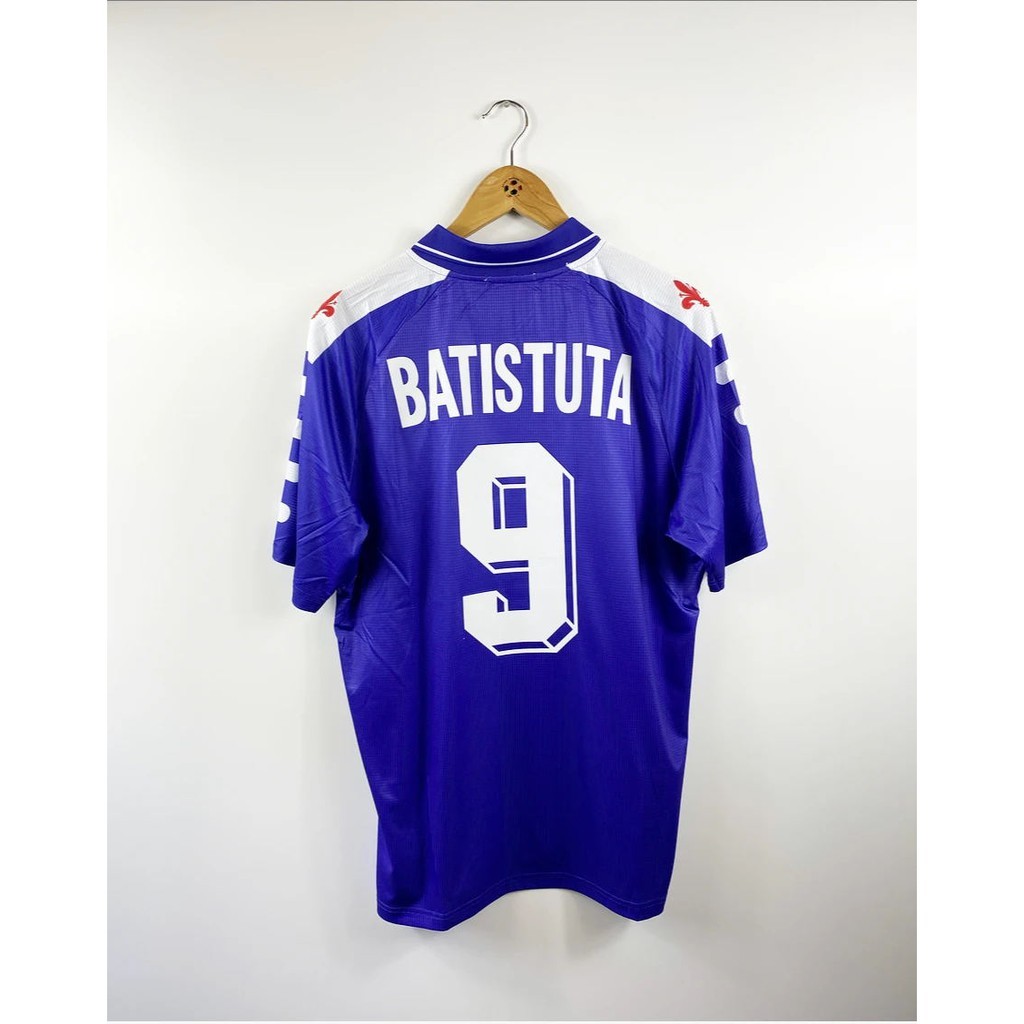 ในสต็อก Retro FIORENTINA 1998 HOME SHIRT X BATISTUTA Florence Retro Jersey