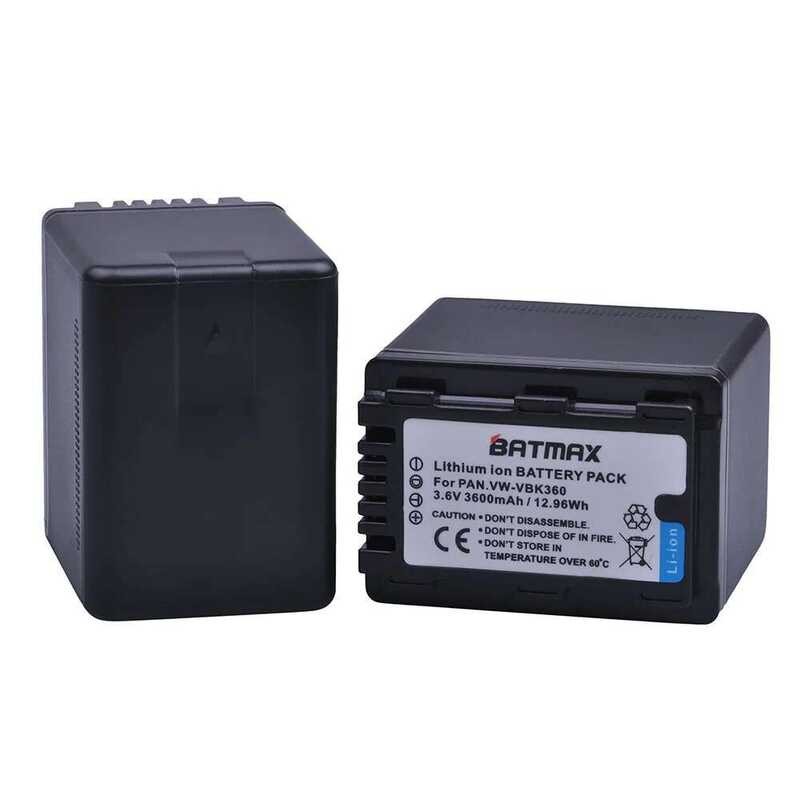 ▥ 1Pc 3600Mah Vw-Vbk360แบตเตอรี่สำหรับ Hc-V10, Hc-V100, Hc-V100m, Hc-V500, Hc-V500m, H