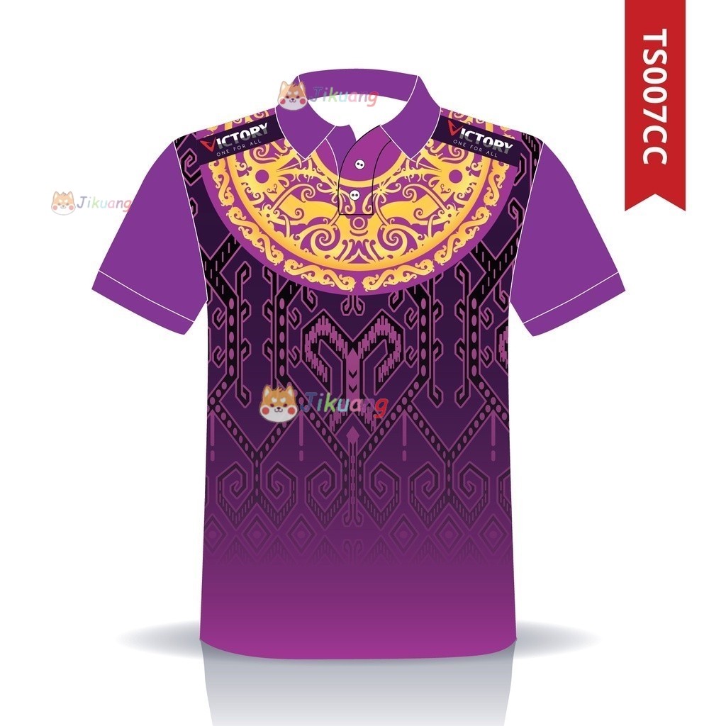 CLOSET เสื้อยืดชายและหญิง EMPANG IBAN 007 เสื้อยืดคอปกตัด