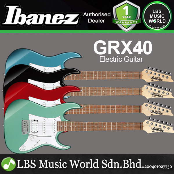 กีตาร์ไฟฟ้า Ibanez GRX40 พร้อมปิ๊กอัพ HSS คอเมเปิ้ล และ Jatoba Fretboard (GRX-40 GRX 40)