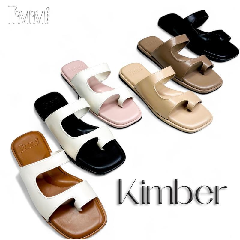I’Mm Shoes รุ่น Kimber 015 รองเท้าแตะแฟชั่นสไตล์วินเทจ ดีไซน์สวมโป้ง