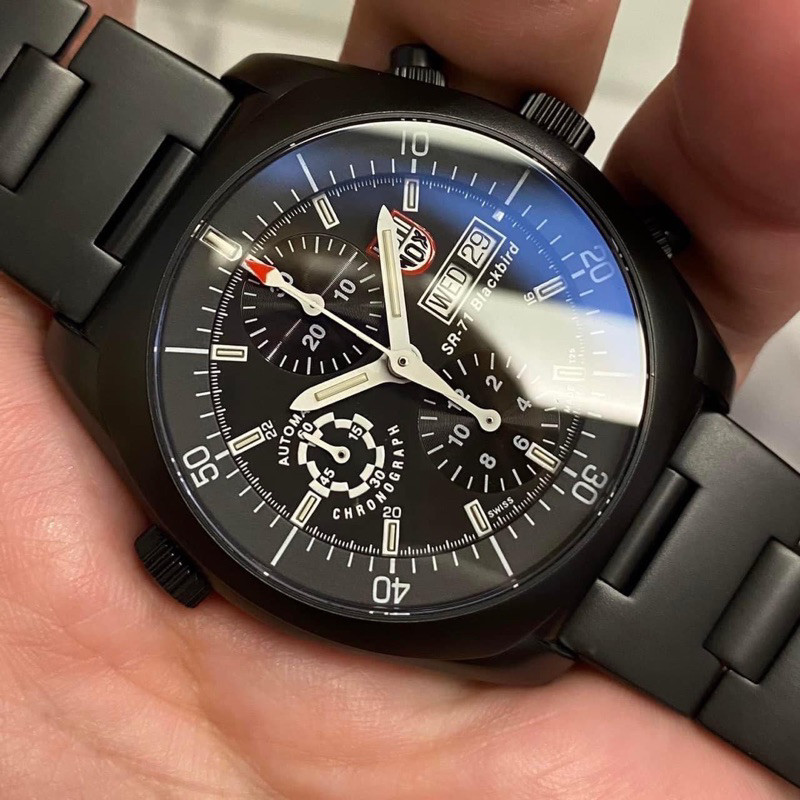 Rare Luminox Black Bird SR-71 Automatic Chronograph
