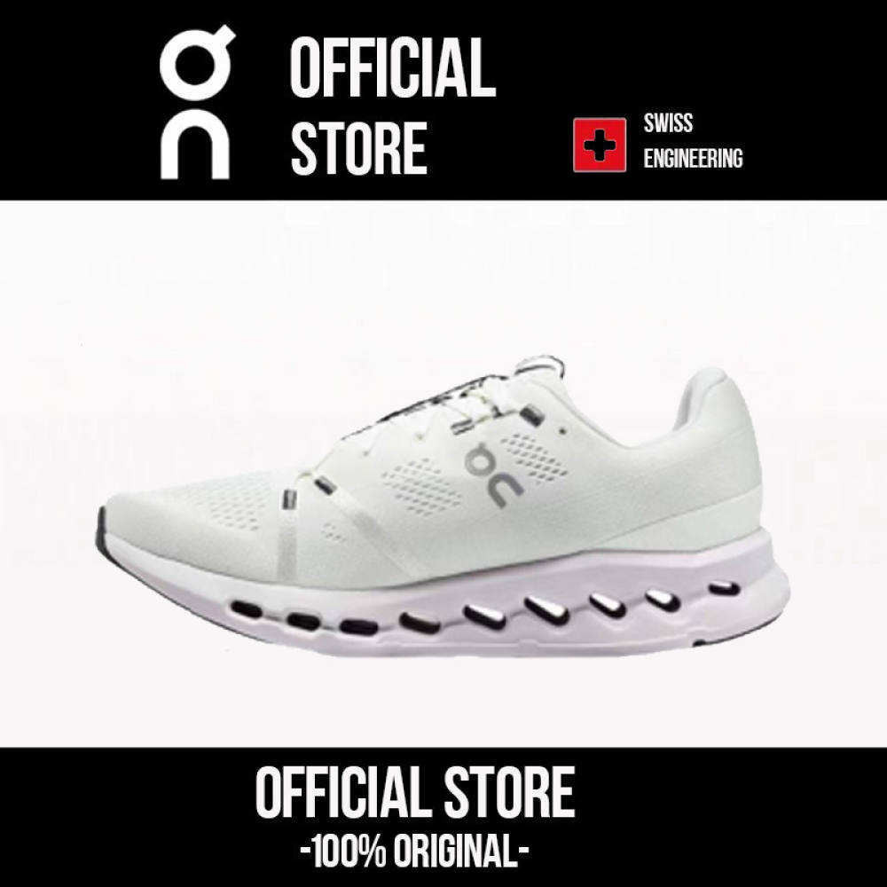 On Running Cloudsurfer men and women sneakers breathable and cushioned sports shoes white【On Running flagship store】