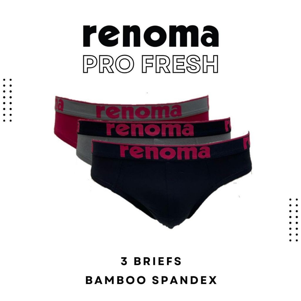 Renoma Mini Brief Pro Fresh 8313 - 3in1 Men& 39;s ชุดชั้นใน/ชุดชั้นในชาย&39;s