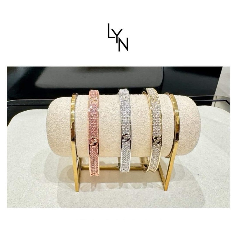 Lyn Jewelry กำไลข้อมือรุ่น Eve Bangle สร้อยข้อมือ พร้อมกล่อง Lyn แท้จากช็อป