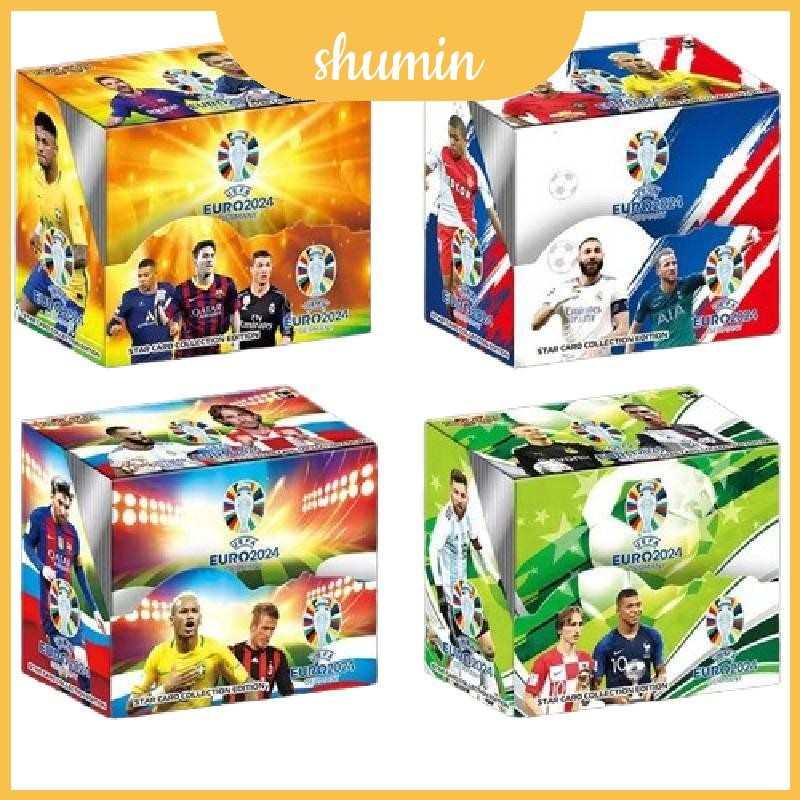 Premium Star Soccer Cards ถ้วยยุโรป Messi Ronaldo Neymar Pack Card Collectible