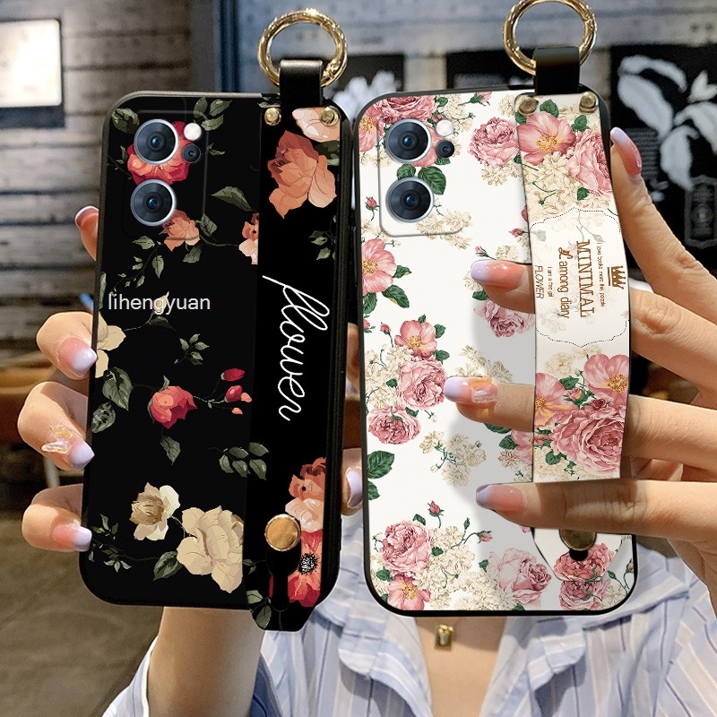 OPPO Reno 6 7 SE 8 8T 5G 9 Pro 10X Z00M ACE Soft TPU ที่วางโทรศัพท์สายรัดข้อมือกรณี