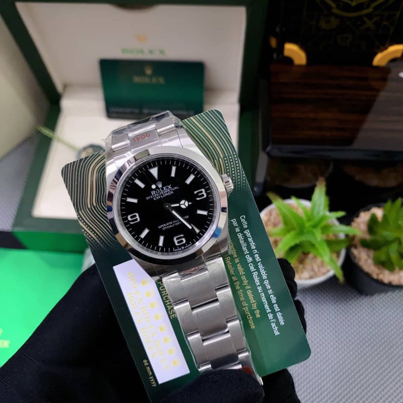 (ส่งของทุกวัน) นาฬิกาข้อมือ ROLEX EXPLORER SWISS โรงงาน EW ใส่สลับแท้ พร้อมส่งครับ